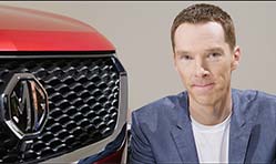 British actor Benedict Cumberbatch is brand ambassador for MG India