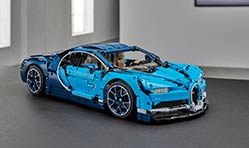 Bugatti Chiron 1:8 model from Lego in 3,599 pieces 