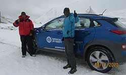 Hyundai Kona Electric sets Guinness World Record with high altitude climb