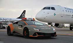 Italy’s Bologna Airport gets a new Lamborghini Huracán Evo follow-me car 