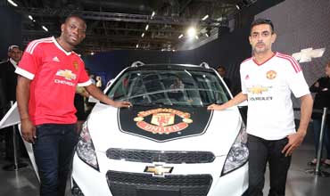 Manchester United legend Louis Saha visits Chevrolet Pavilion 
