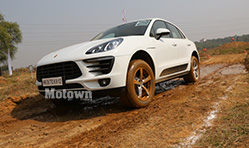 Off Road action in a Porsche Cayenne