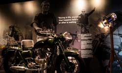Steve McQueen, Tom Cruise bikes at Triumph Motorcycles Visitor Centre 