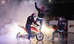 TVS Apache enters Asia Book of Records with 6 hour non-stop stunt 