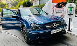 Tadpole Projects converts Mercedes Benz C-Class from ICE to EV