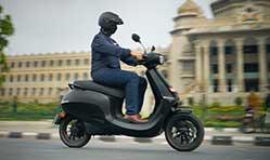 The new Ola scooter and boss’ day out! 