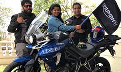 Triumph Motorcycles India flags off Jammu -Kanyakumari road safety ride