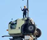 Volvo Trucks President does a stunt on FMX truck
