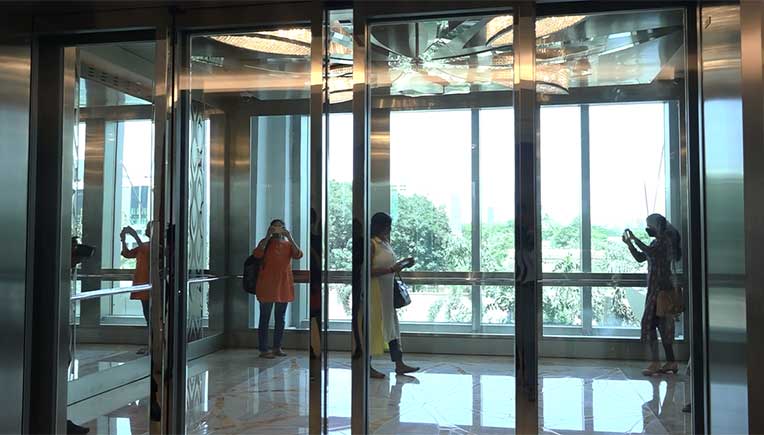 World’s largest passenger elevator by Kone at Jio World Centre, Mumbai  