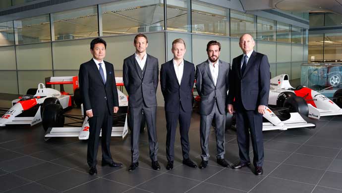 The new team at McLaren, Pic courtesy McLaren