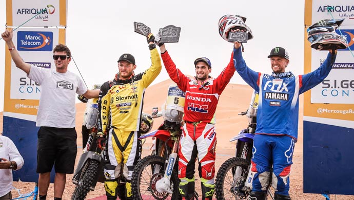 Winners of the Merzouga Rally in Morocco