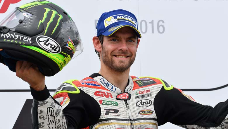 Crutchlow with his long overdue trophy; Pic courtesy Red Bull Content Pool
