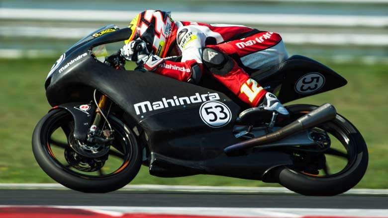 Mahindra Racing rider Marco Bezzecchi won both CIV races at Misano recently