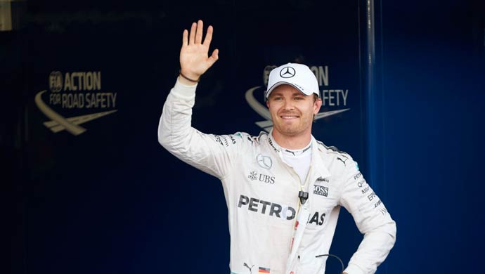 Nico Rosberg on Saturday in Baku; Pic courtesy Daimler