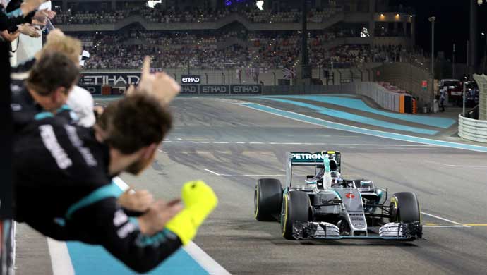 Nico wins; Picture courtesy Daimler