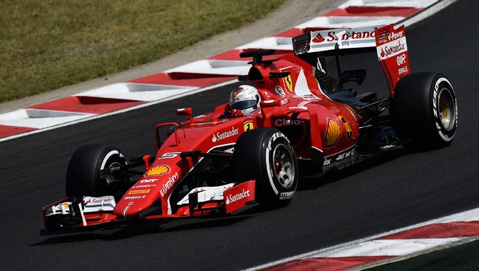 Sebastian Vettel during the qualifying