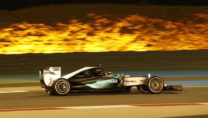 Lewis Hamilton during the qualifying, pic courtesy Daimler