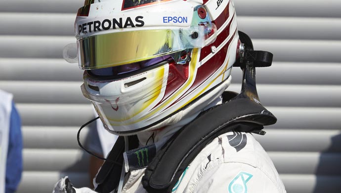 Lewis Hamilton during Qualifying; Pic courtesy Daimler