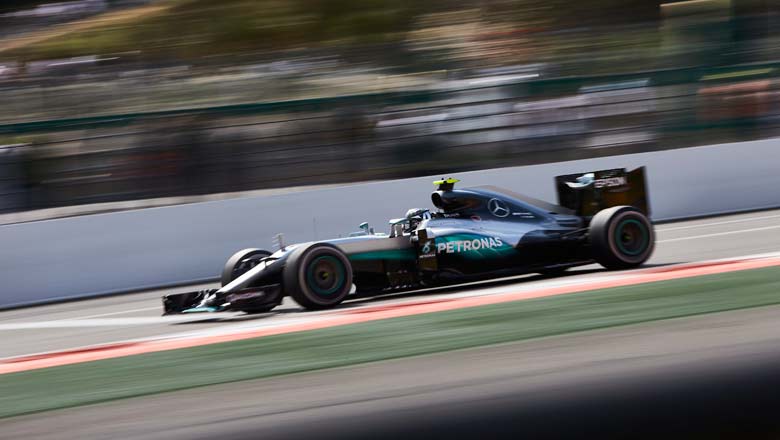 Nico Rosberg in action; Pic courtesy Daimler