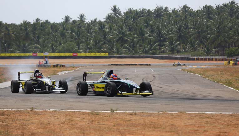 Ananth Shanmugam was snapping at the tail of Nayan Chatterjee in each of the laps