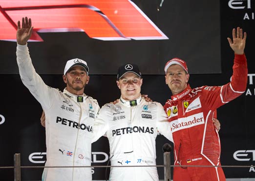2017 F1 season ends with Bottas of Mercedes winning in Abu Dhabi