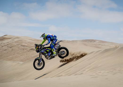 Aravind is 33rd, Juan Pedero is 17th for Sherco TVS Rally Team after stage 4