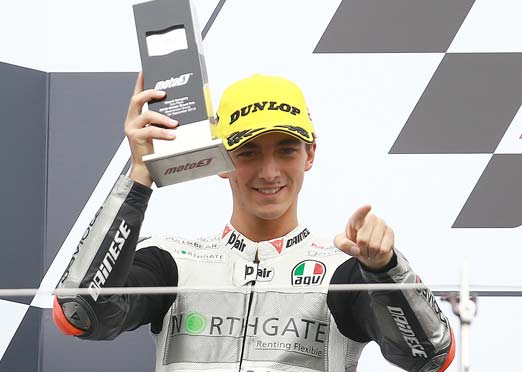 Binder wins; 2nd for Mahindra’s Bagnaia in Moto3 race in Silverstone