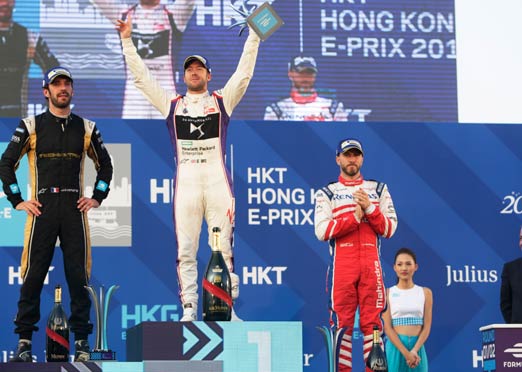 Bird wins season-opener Formula E race in Hong Kong; Mahindras get podium