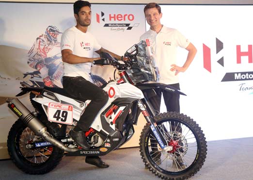 Hero MotoSports showcases new RR 450 Rally bike