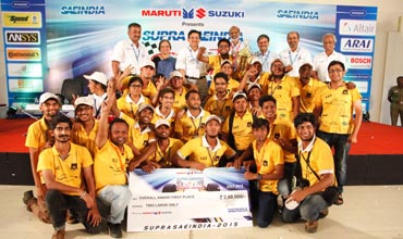 KIET Ghaziabad wins Maruti Suzuki SUPRA SAEINDIA 2015