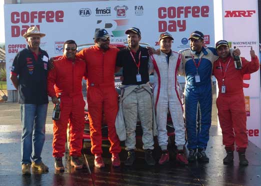  Karna Kadur wins Coffee Day India Rally, leads championship