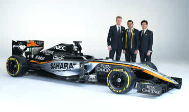 London based Apsley are officials tailors for Sahara Force India 