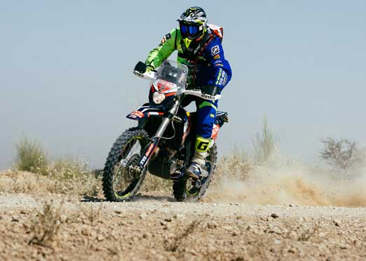 Lorenzo Santolino of Sherco TVS continues his strong performance