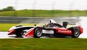Mahindra Formula E team takes part in shakedown.