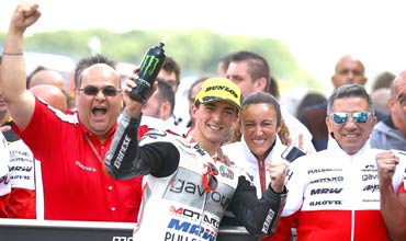 Mahindra makes history with epic first win in Moto3 at Assen
