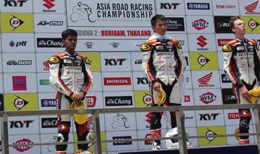 Podium finish for Honda 2Wheeler India racer Hari Krishnan Asia Dream Cup