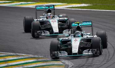 Rosberg pips teammate Hamilton for Brazilian GP win