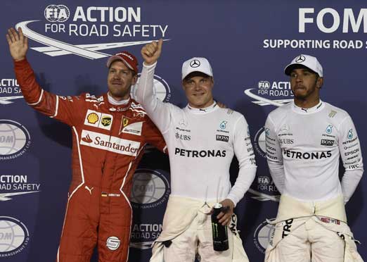 Sebastian Vettel claims his second victory of the season in Bahrain F1 