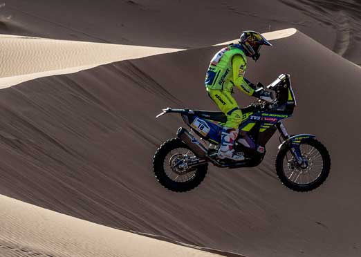 Sherco TVS Pedrero finishes 8th after Stage 2 of Afriquia Merzouga Rally