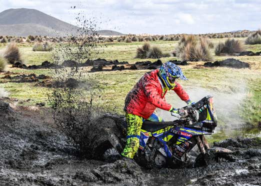 Sole Sherco TVS rider, 2 from Hero MotoSports clear Stage 7 of Dakar