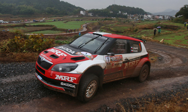 Team MRF driver Jan Kopecky wins Rally of China 