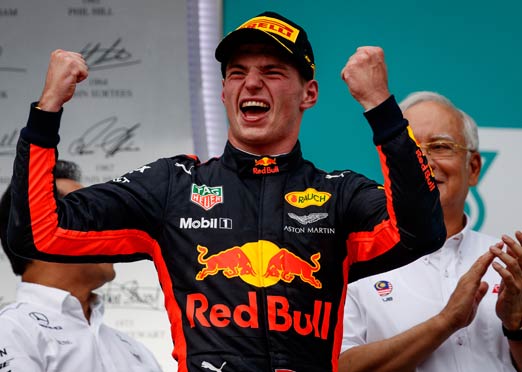 Verstappen of Red Bull victorious in Malaysian F1 race