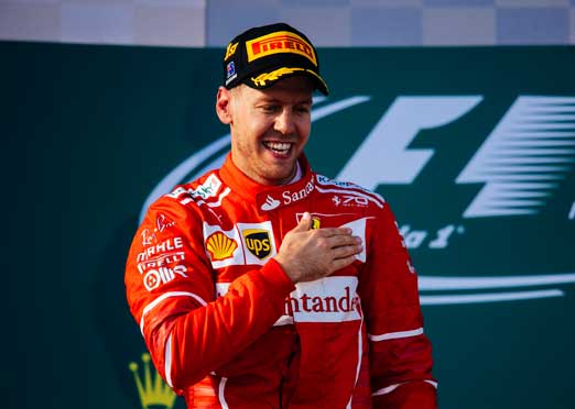 Vettel comes fully charged to win opening F1 race in Australia 