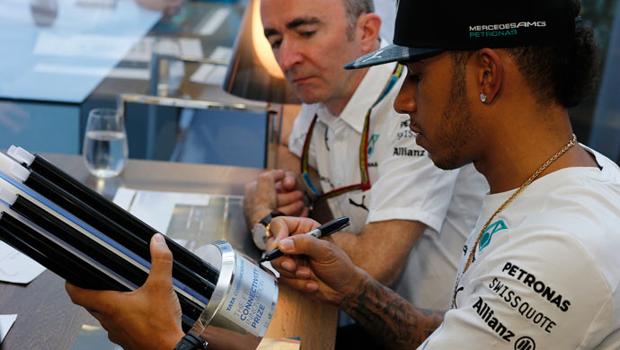 Lewis Hamilton as part of the jury